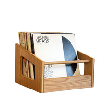 Load image into Gallery viewer, White Oak "Soundcheck" Vinyl Record Crate