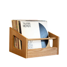 Load image into Gallery viewer, White Oak "Soundcheck" Vinyl Record Crate