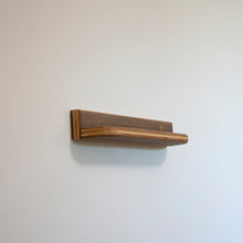 Load image into Gallery viewer, Floating Walnut Vinyl Record Display Shelf