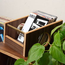 Load image into Gallery viewer, Walnut "Mini Soundcheck" 7" Vinyl Record Crate