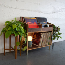 Load image into Gallery viewer, Walnut "Double Sidekick" Vinyl Record Storage Cabinet