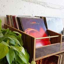 Load image into Gallery viewer, Walnut "Double Sidekick" Vinyl Record Storage Cabinet