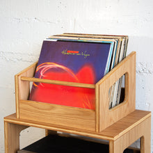 Load image into Gallery viewer, White Oak "Soundcheck" Vinyl Record Crate