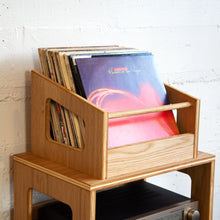 Load image into Gallery viewer, White Oak "Soundcheck" Vinyl Record Crate