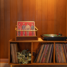 Load image into Gallery viewer, Walnut "B-Side" Vinyl Record Console