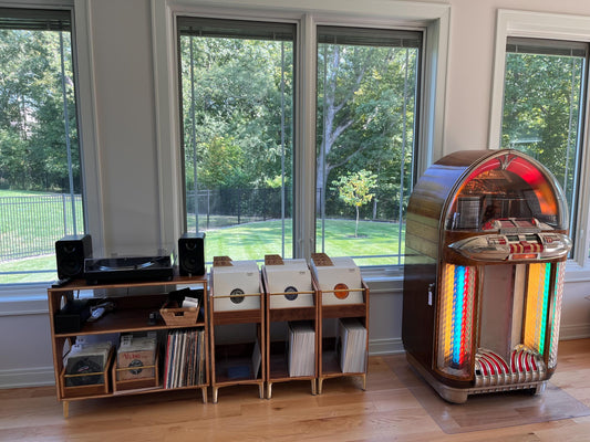 Wurlitzer Jukebox and Vinyl furniture 