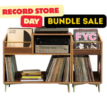 Load image into Gallery viewer, Record Store Day Bundle: (1x) Walnut "A-side" + (1x) Walnut "Sidekick"
