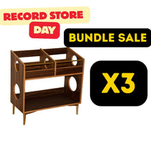 Load image into Gallery viewer, Record Store Day Bundle: (3x) Walnut "Double Sidekick"
