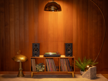 Load image into Gallery viewer, &quot;The B-Side&quot; Walnut Vinyl Record Console
