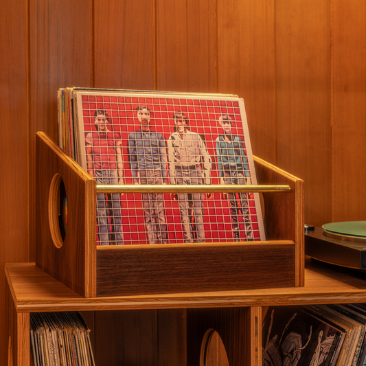 Walnut "Soundcheck" Vinyl Record Crate