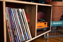 Load image into Gallery viewer, &quot;The B-Side&quot; Walnut Vinyl Record Console
