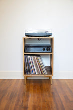 Load image into Gallery viewer, &quot;The Encore&quot; Walnut Vinyl Record Turntable Cabinet
