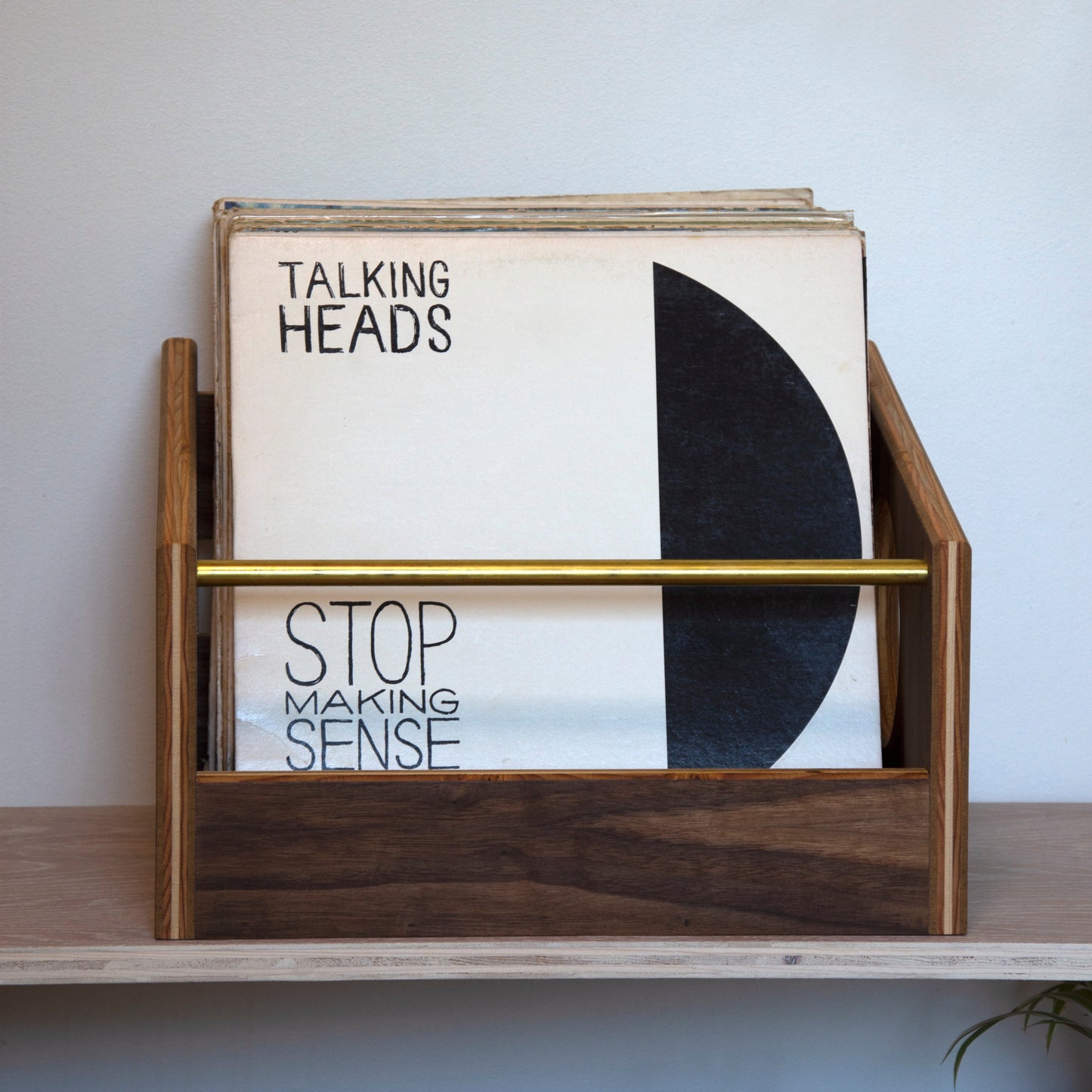 Walnut "Soundcheck" Vinyl Record Crate