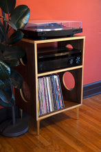 Load image into Gallery viewer, &quot;The Encore&quot; Walnut Vinyl Record Turntable Cabinet
