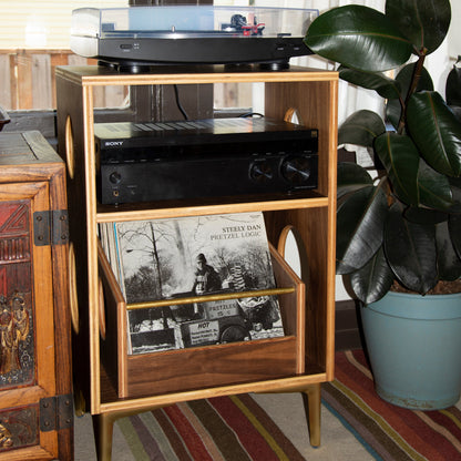 Walnut "Soundcheck" Vinyl Record Crate