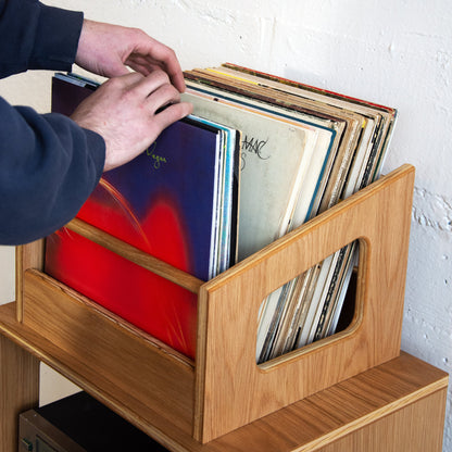 White Oak "Soundcheck" Vinyl Record Crate