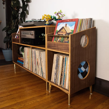 The "Heavy Rotation" BUNDLE Walnut: (1) "Headliner" + (1) "Sidekick"