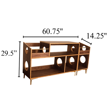 The "Heavy Rotation" BUNDLE Walnut: (1) "Headliner" + (1) "Sidekick"