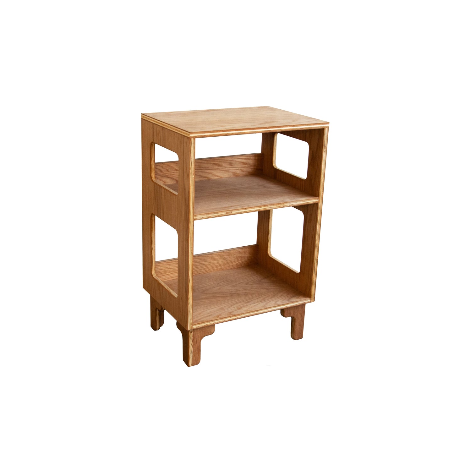 White Oak "Encore" Vinyl Record Turntable Cabinet