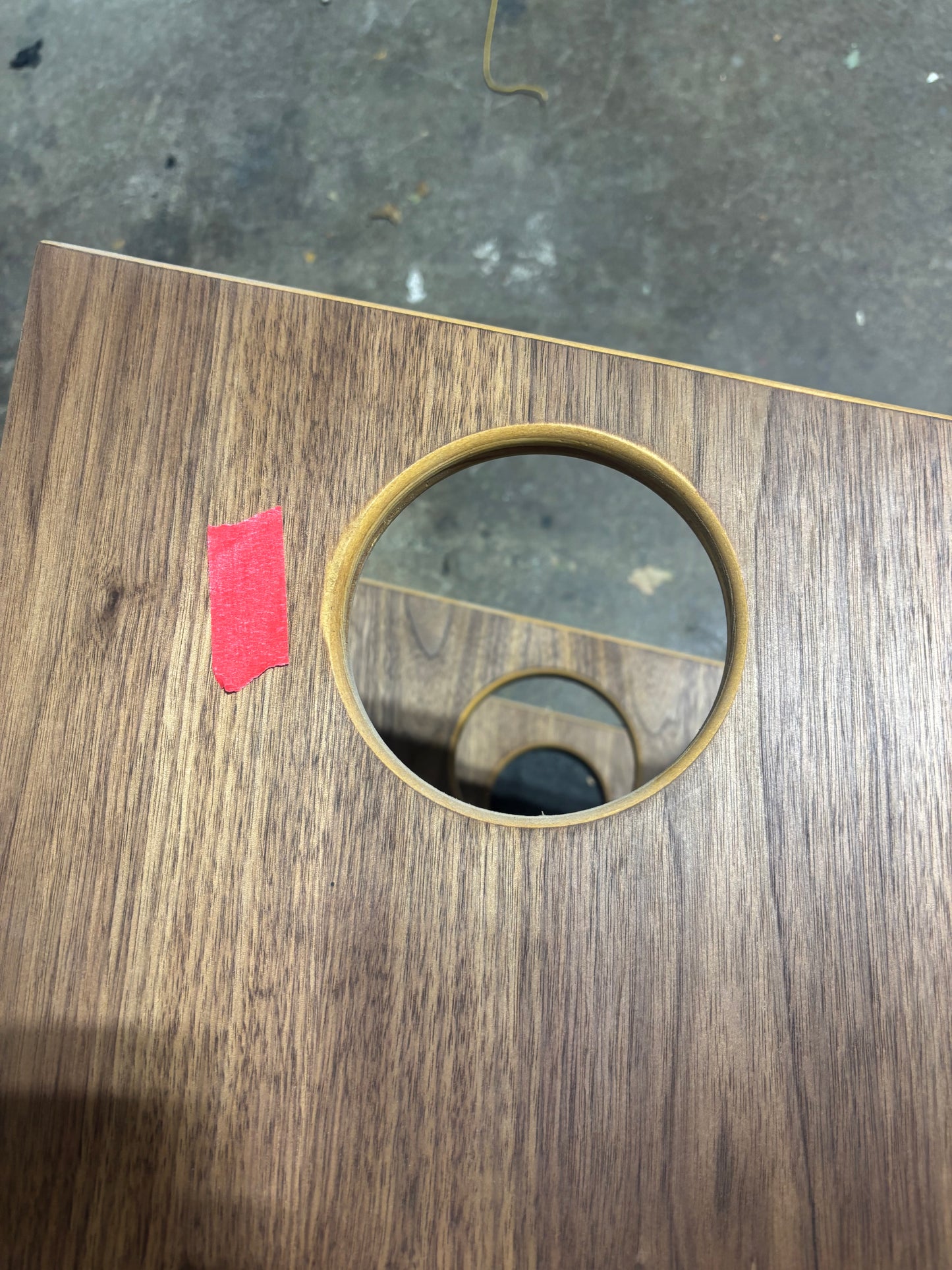 Walnut 'Double Sidekick' #1 Seconds Sale - Veneer Burn