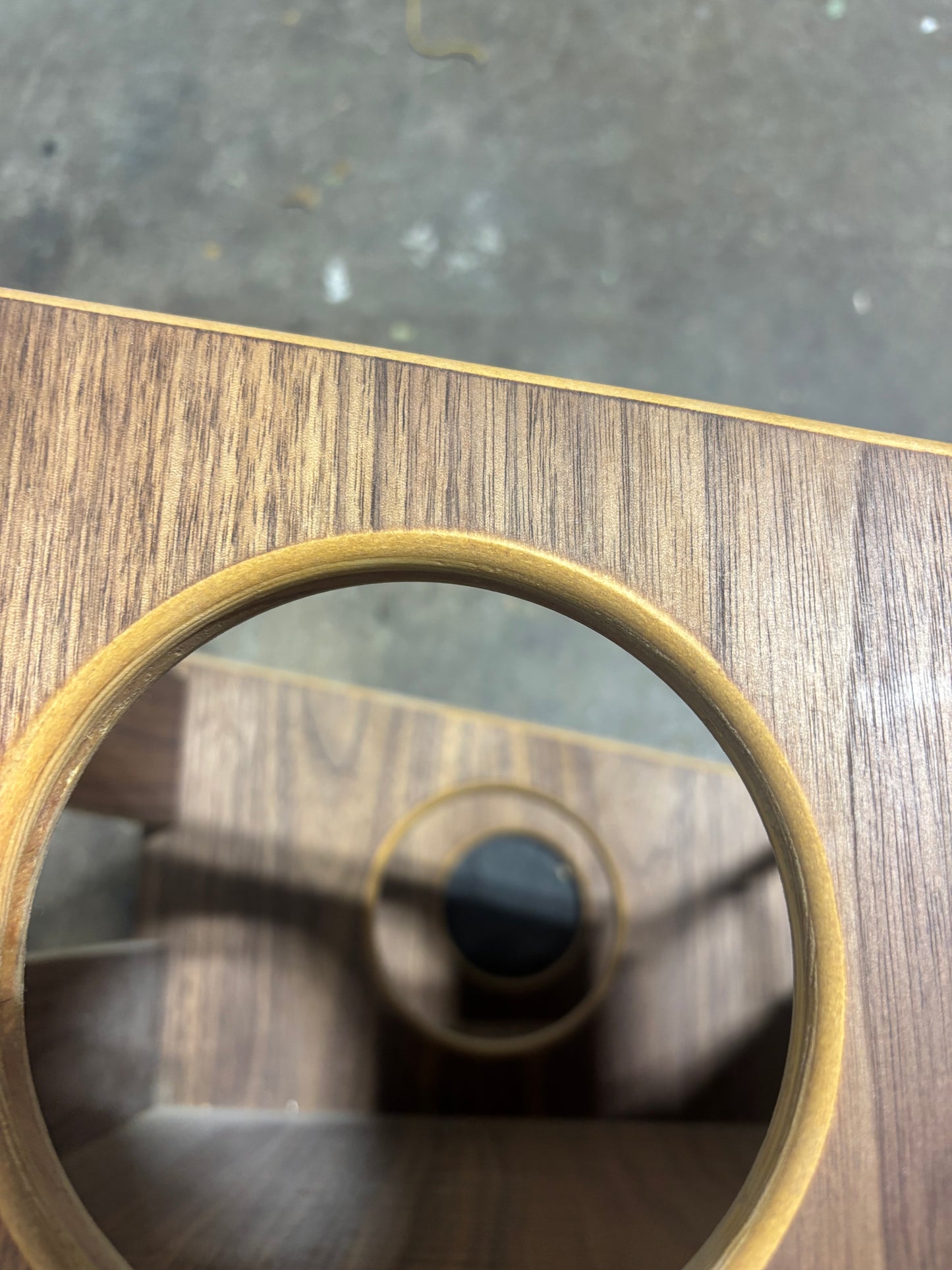 Walnut 'Double Sidekick' #1 Seconds Sale - Veneer Burn