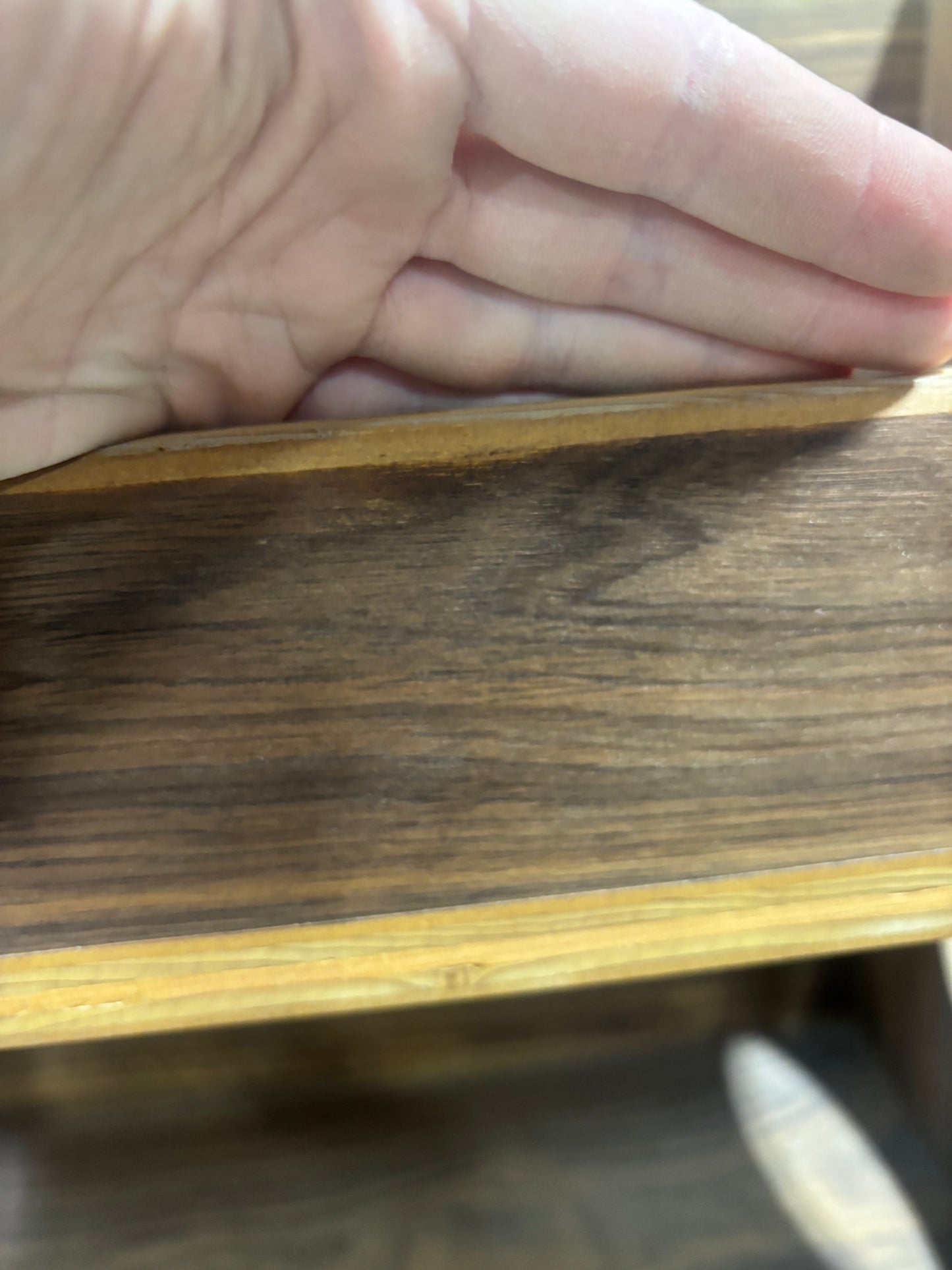 Walnut 'Double Sidekick' #1 Seconds Sale - Veneer Burn