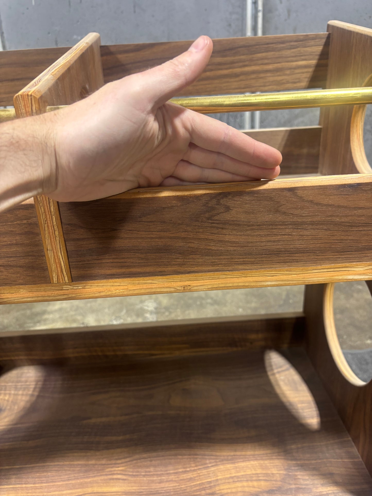 Walnut 'Double Sidekick' #1 Seconds Sale - Veneer Burn