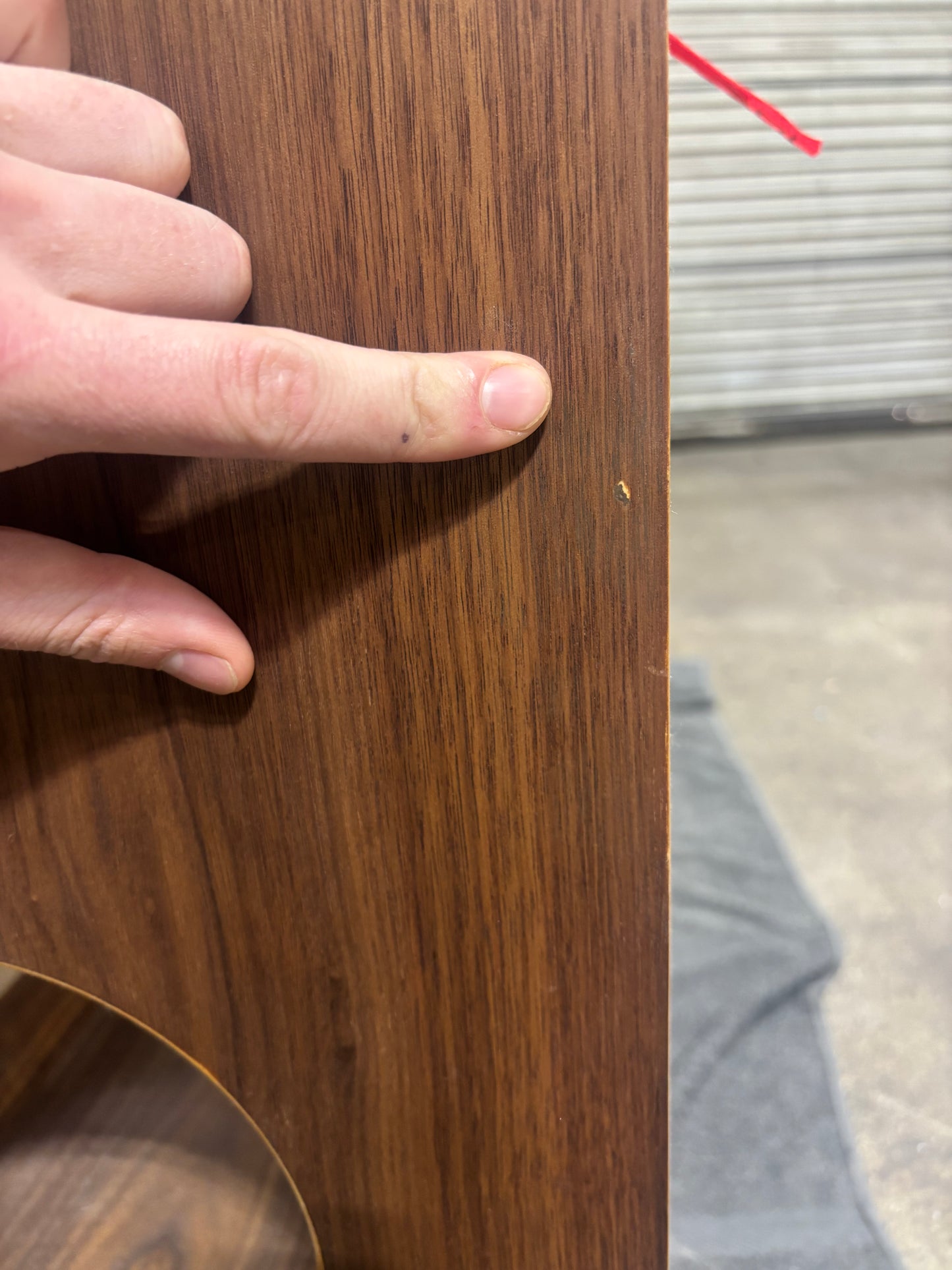 Walnut 'Double Sidekick' #1 Seconds Sale - Veneer Burn
