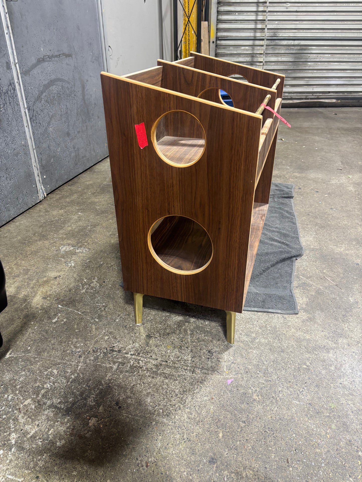 Walnut 'Double Sidekick' #1 Seconds Sale - Veneer Burn