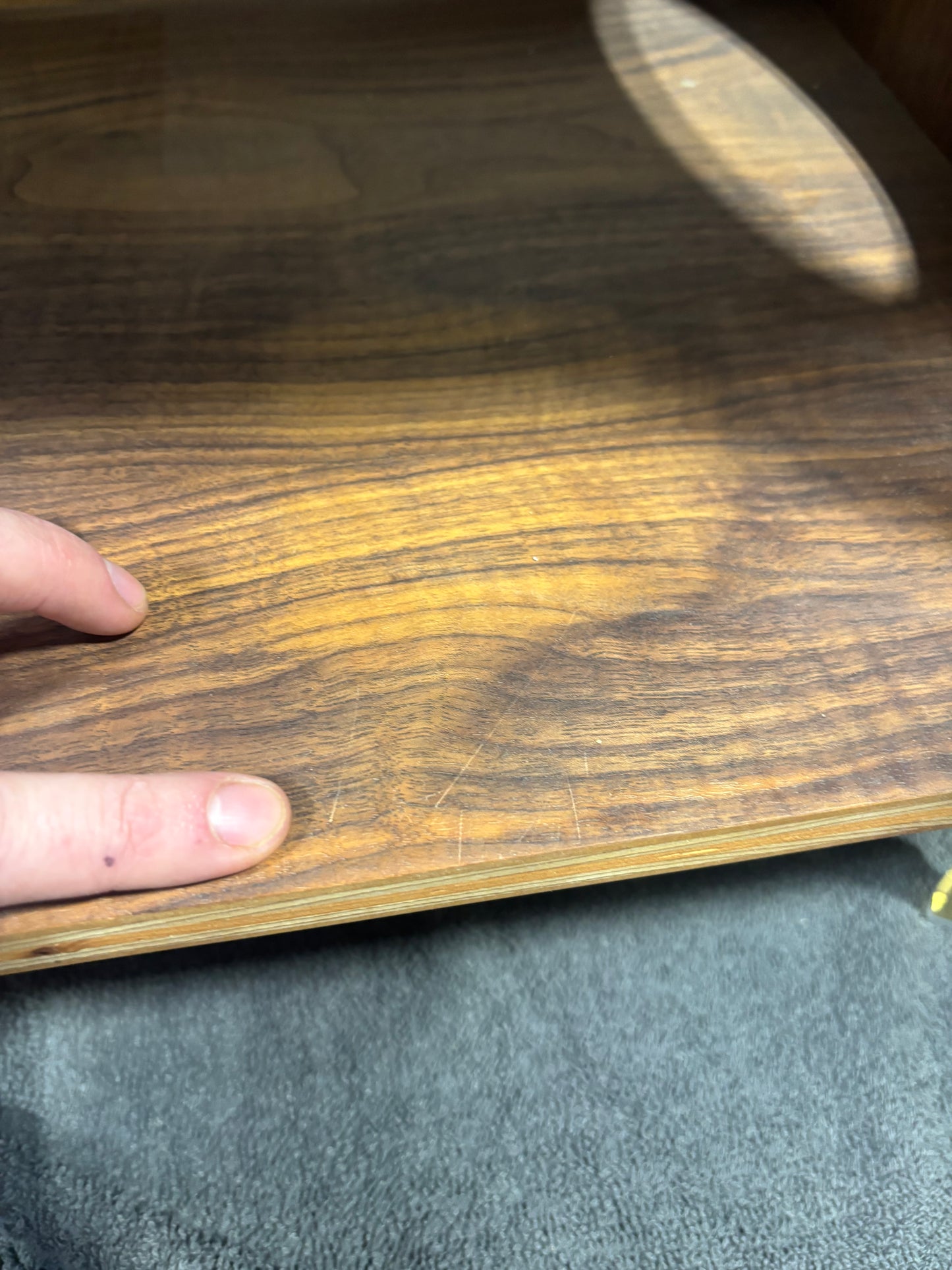 Walnut 'Double Sidekick' #1 Seconds Sale - Veneer Burn