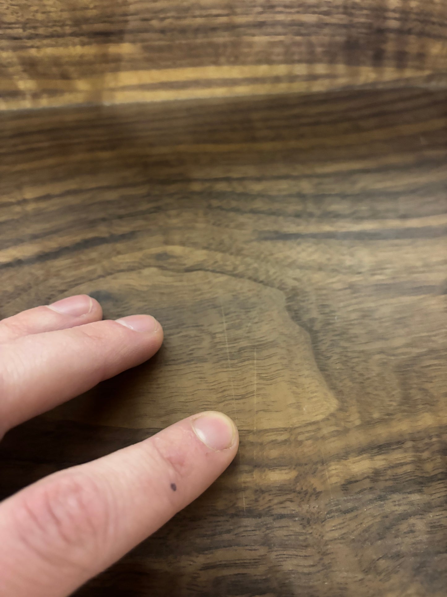 Walnut 'Double Sidekick' #1 Seconds Sale - Veneer Burn