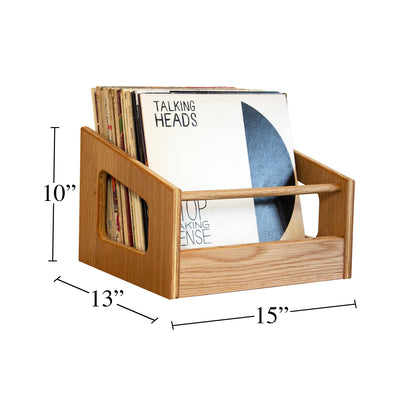 White Oak "Soundcheck" Vinyl Record Crate