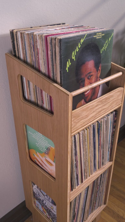 White Oak "Runout" Vinyl Record Storage Cabinet