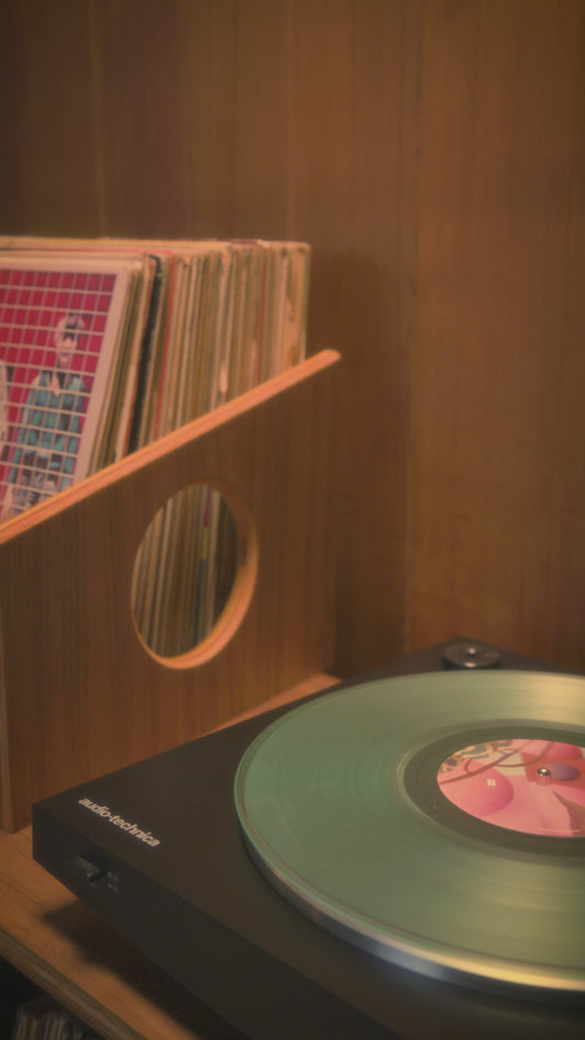 Walnut "Soundcheck" Vinyl Record Crate