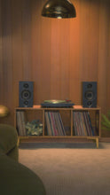 Load and play video in Gallery viewer, &quot;The B-Side&quot; Walnut Vinyl Record Console
